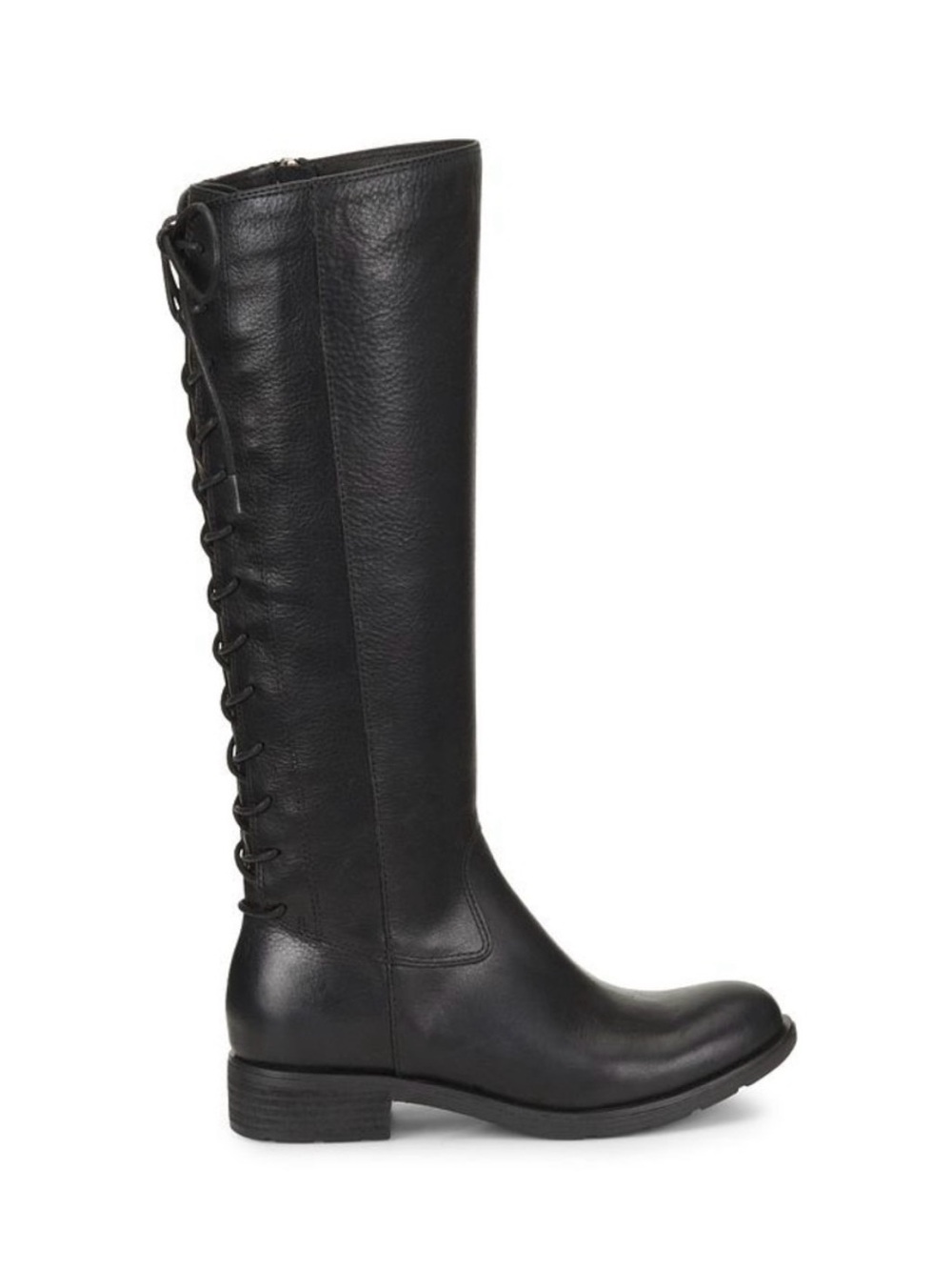 Söfft “Sharnell II” Black Lace-Up Knee-High Leather Boots